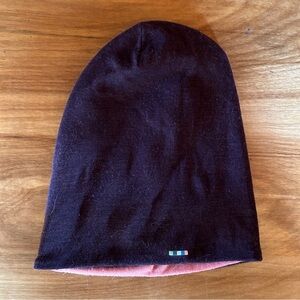 Smartwool Coral and Purple Reversible Beanie